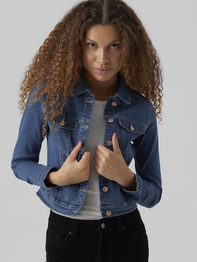 Vero Moda Damen Jacken Medium Blue Den