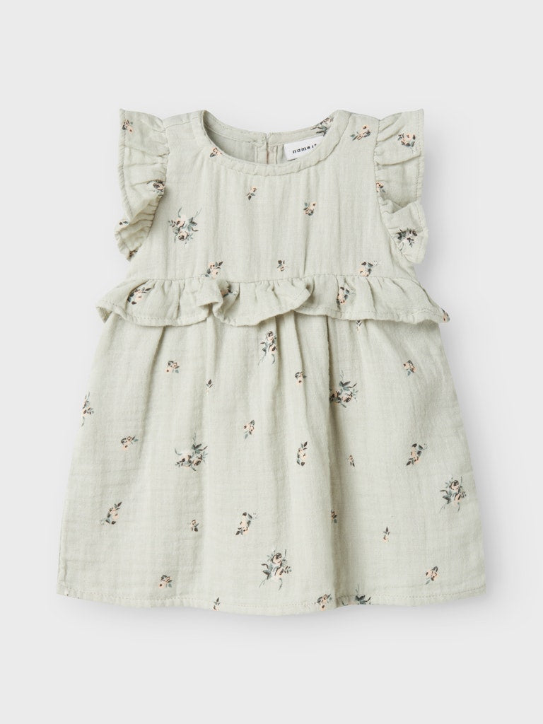 Name it Baby Kleider Aqua Gray