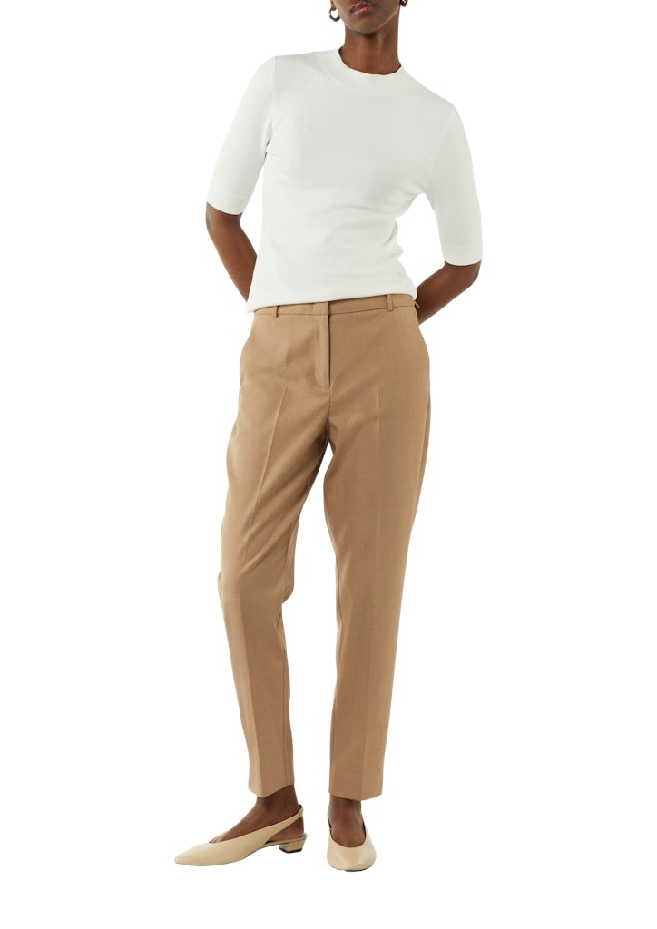 Comma Damen Hosen Brown