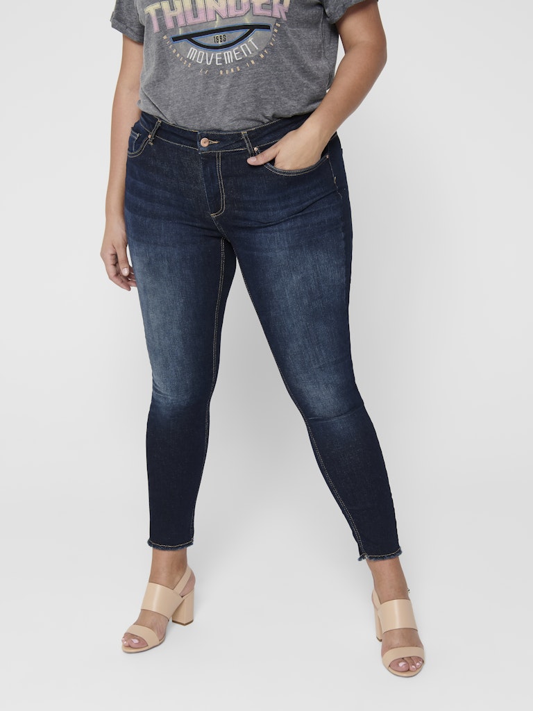 Only Caramkoma Damen Jeans Dark Blue Denim