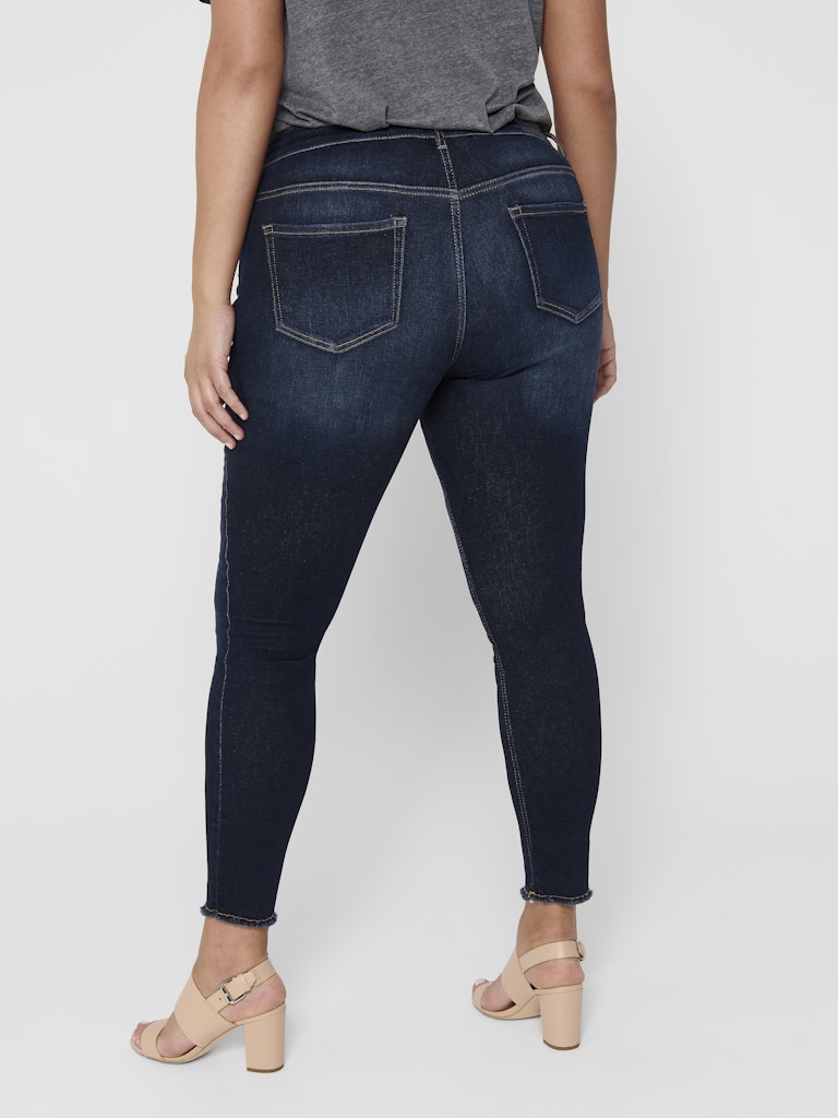 Only Caramkoma Damen Jeans Dark Blue Denim