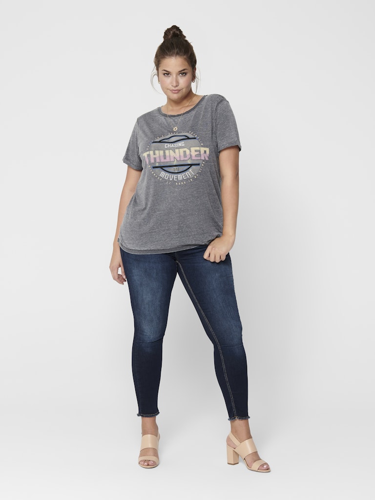 Only Caramkoma Damen Jeans Dark Blue Denim