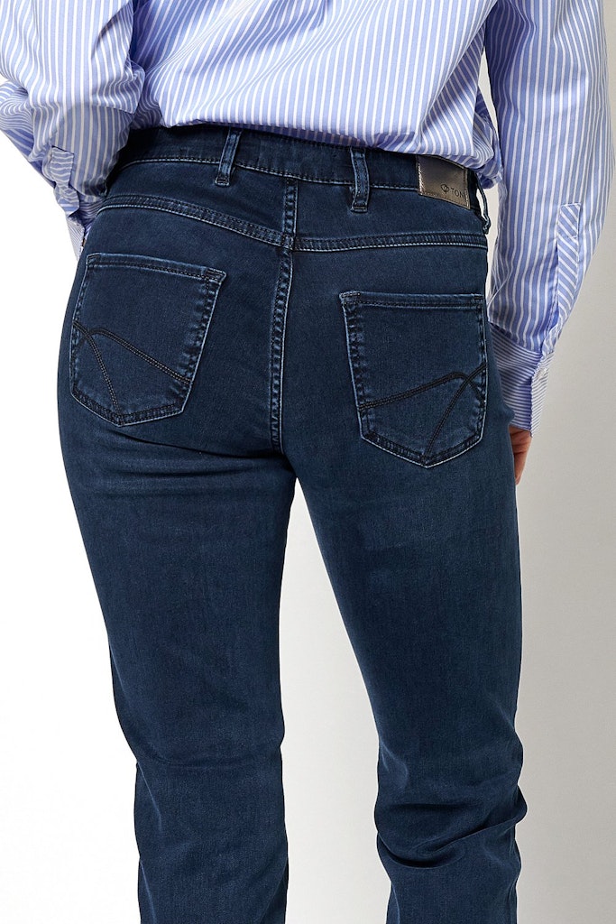 Toni Dress Damen Jeans Dark Blue Used