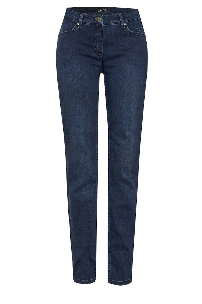 Toni Dress Damen Jeans Dark Blue Used