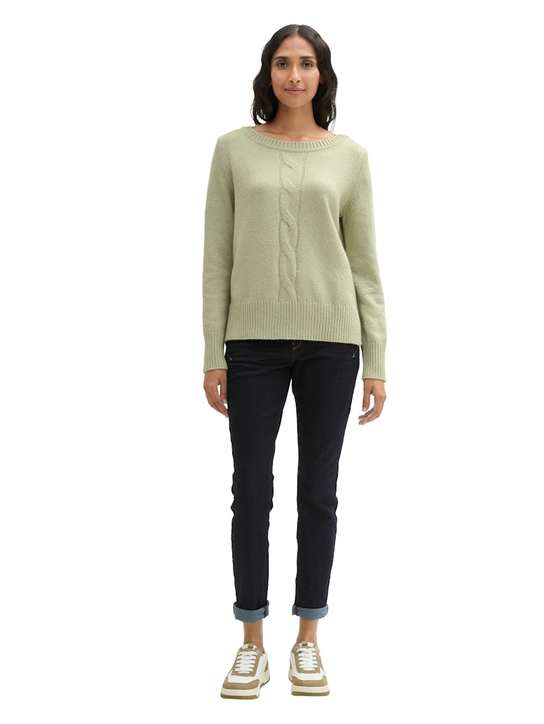 Tom Tailor Damen Sweatshirts Pure Sage Melan