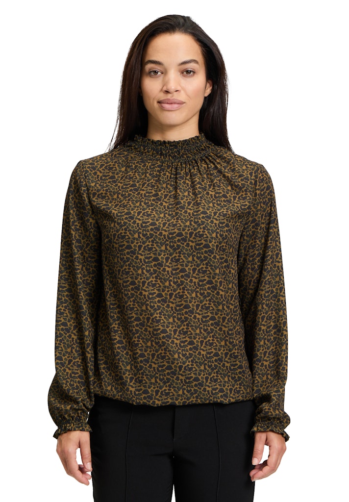 Cartoon Damen Blusen Black/Brown