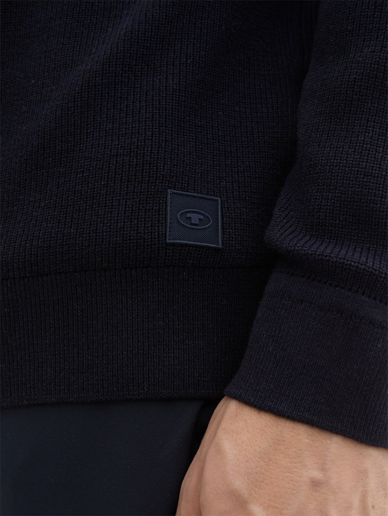 Tom Tailor Herren Pullover Knitted Navy Me