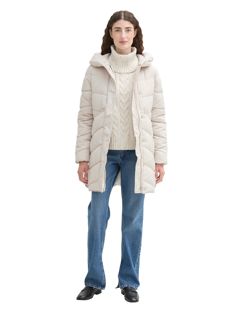 Tom Tailor Damen Mäntel Dusty Beige