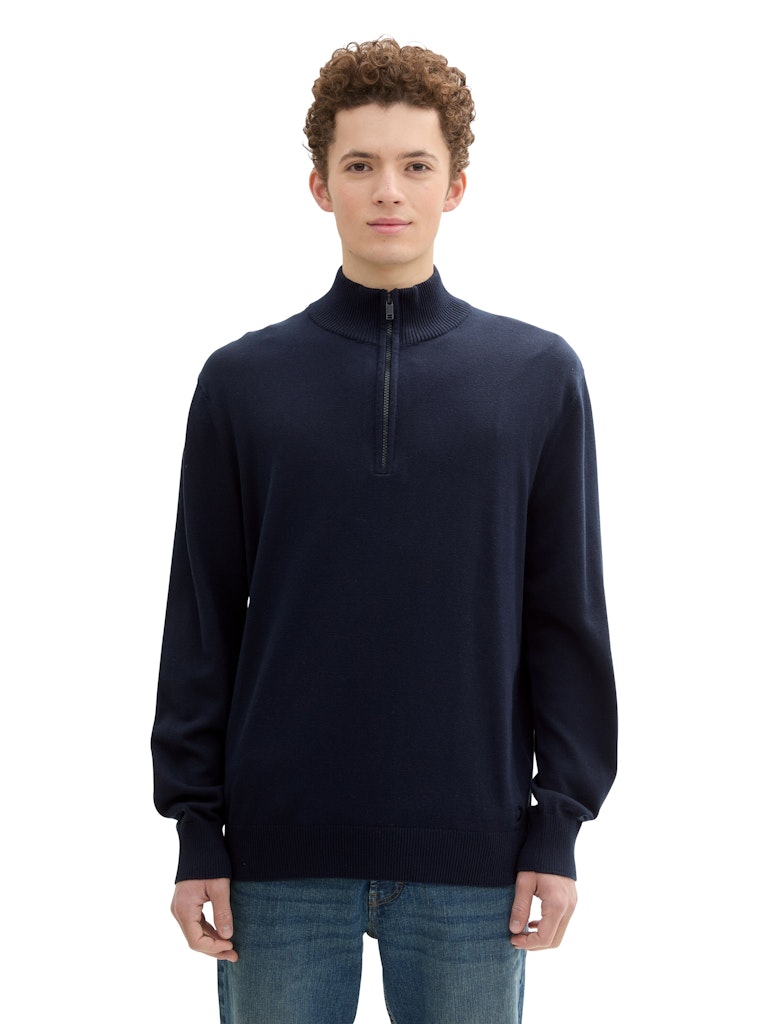 Tom Tailor denim Herren Pullover Sky Captain Blu
