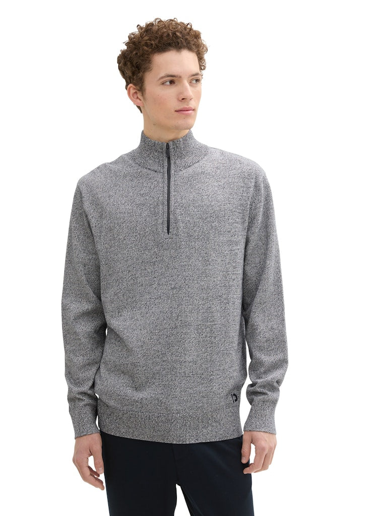 Tom Tailor denim Herren Pullover Navy White Moul