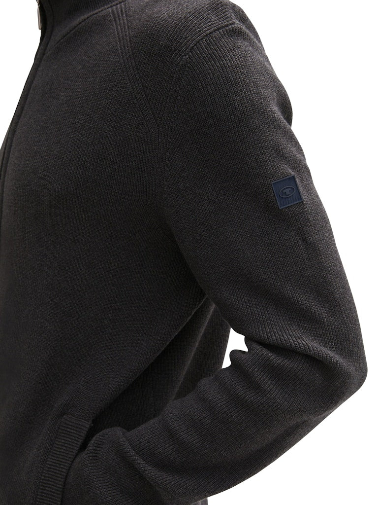 Tom Tailor Herren Pullover Black Grey Mela