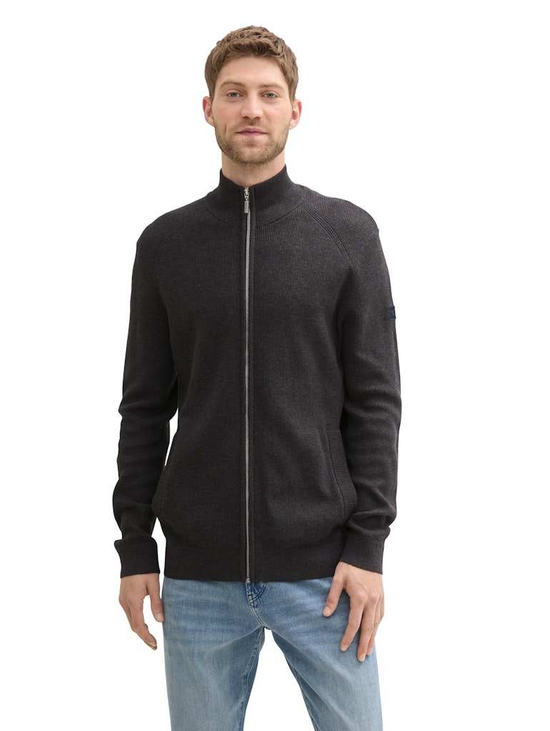 Tom Tailor Herren Pullover Black Grey Mela