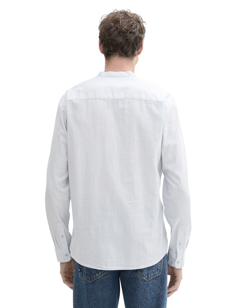 Tom Tailor denim Herren Hemden lang Light Herringbo