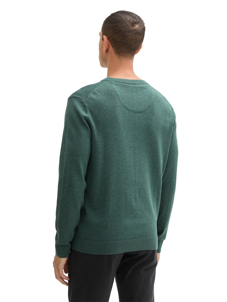 Tom Tailor Herren Pullover Green Dust Mela