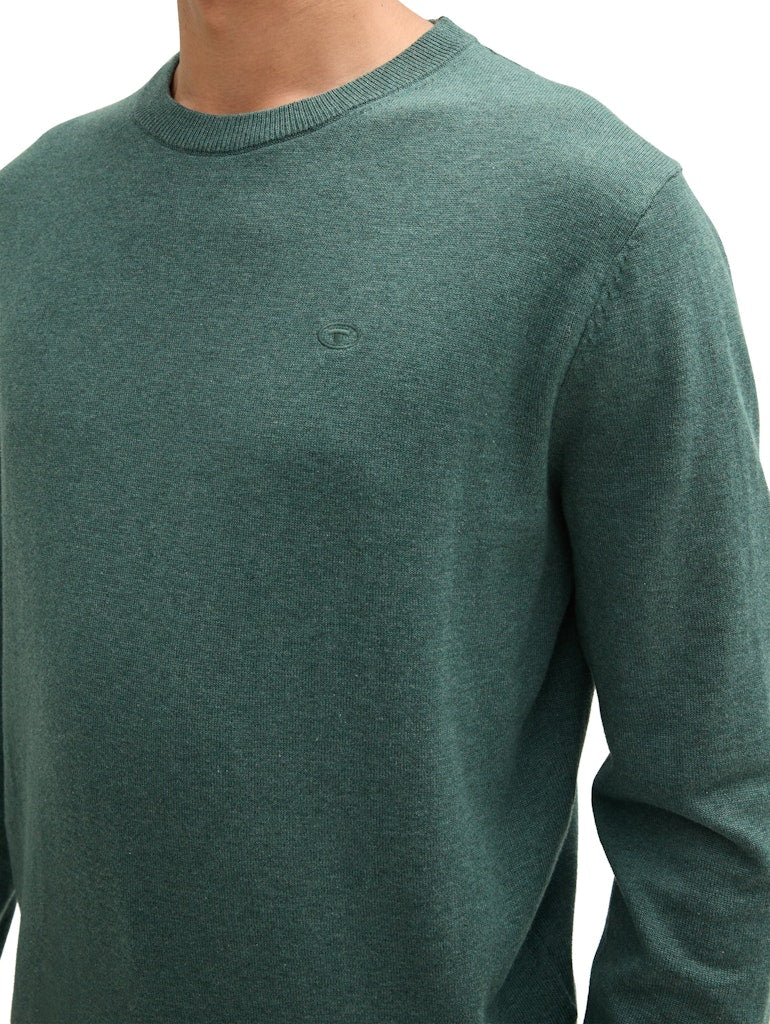 Tom Tailor Herren Pullover Green Dust Mela
