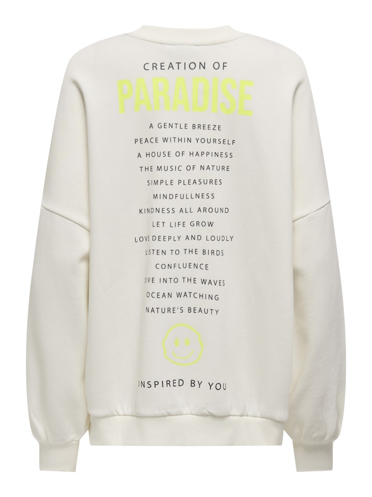 only Damen Sweatshirts Cloud Dancer/Pa
