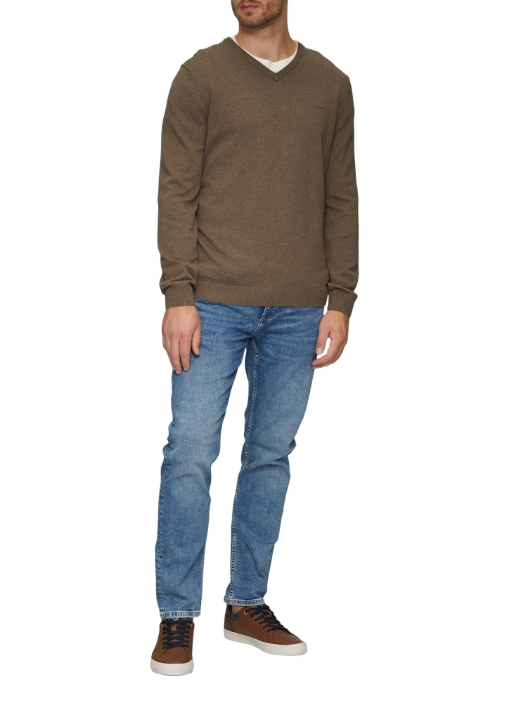 S. Oliver red Herren Pullover Brown