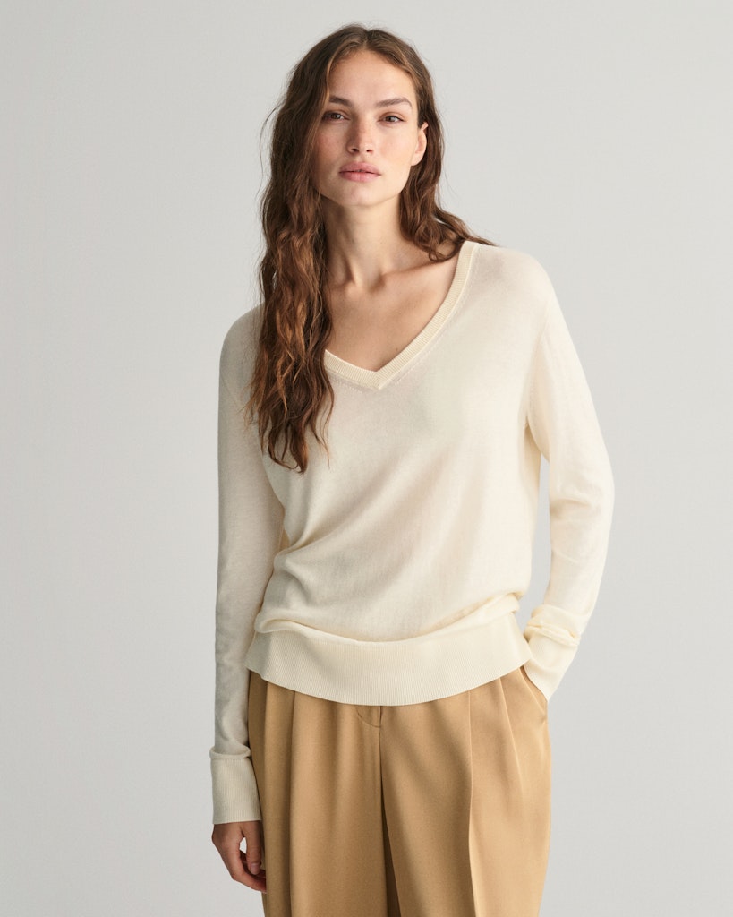 Gant Damen Pullover Cream