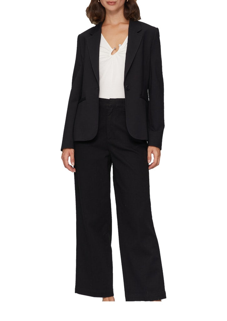 S. Oliver black Damen Blazer Grey/Black