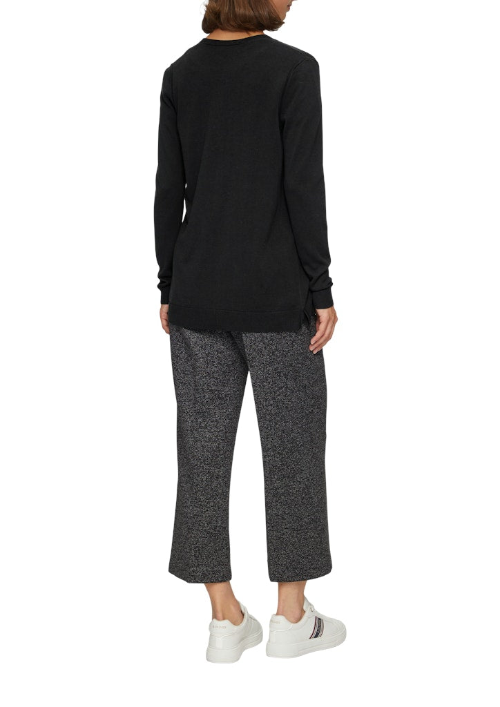 S. Oliver red Damen Strickjacken Grey/Black