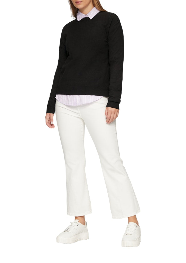 S. Oliver red Damen Pullover Grey/Black