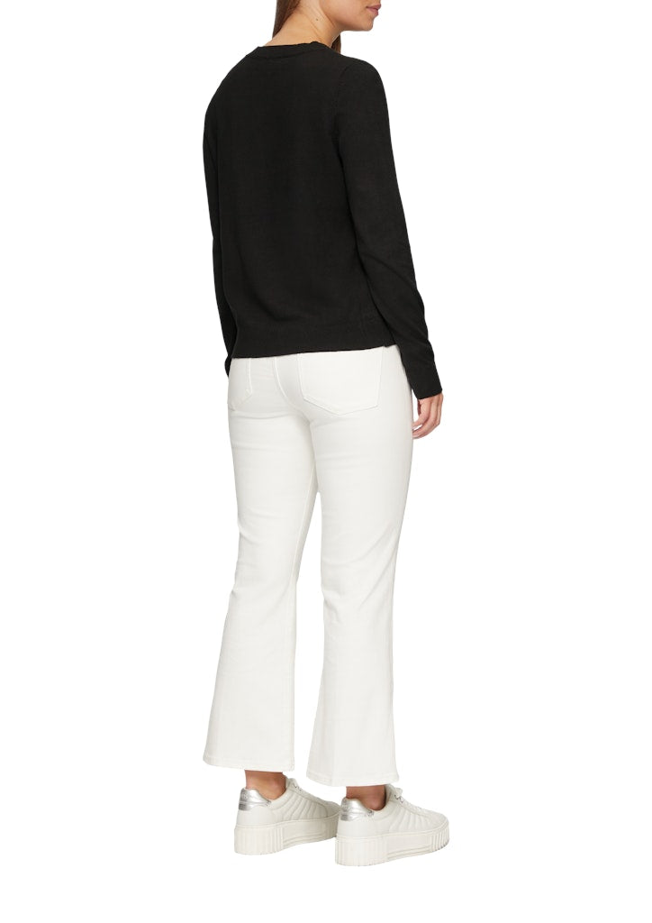 S. Oliver red Damen Pullover Grey/Black