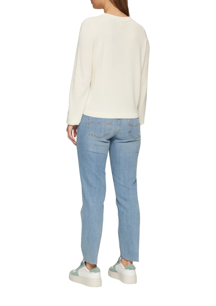 QS by S.Oliver Damen Pullover White