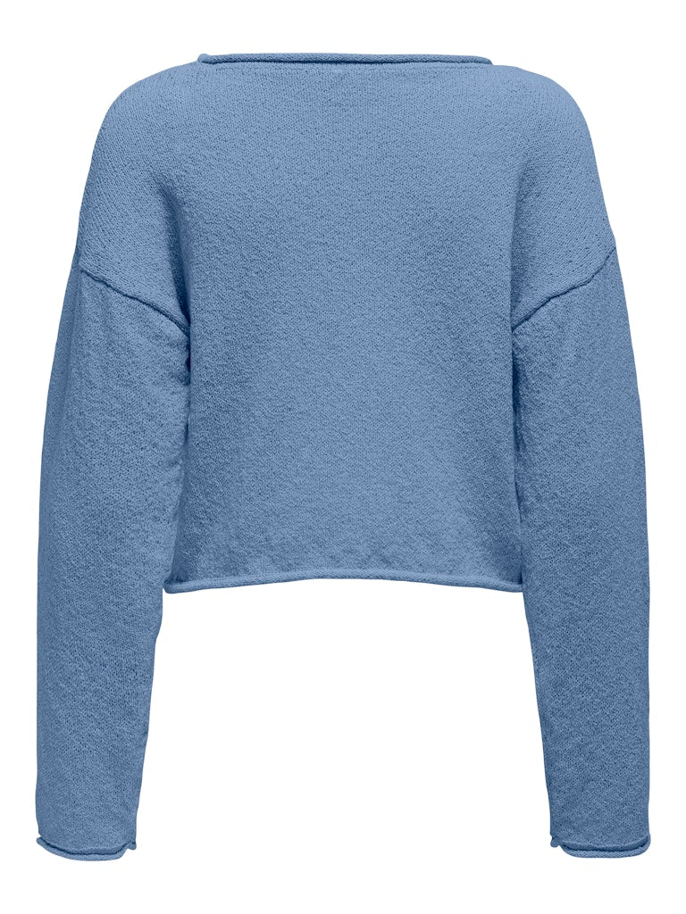 only Damen Pullover Soft Chambray