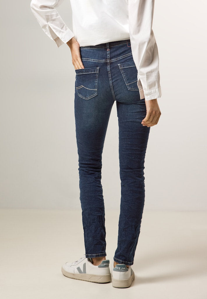 Cecil Damen Hosen Mid Blue