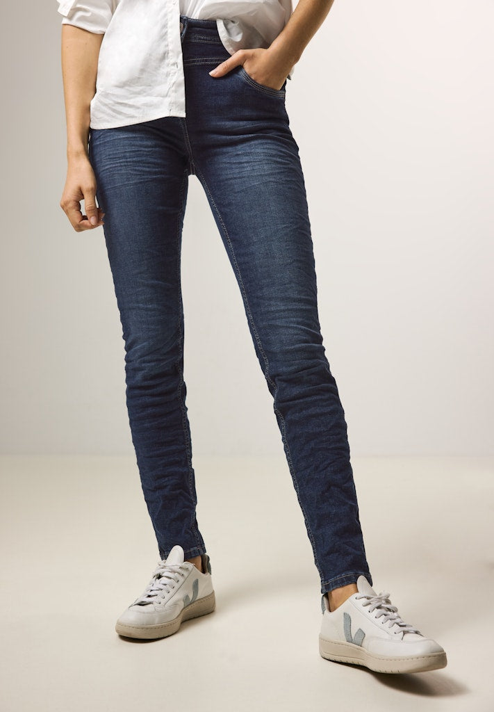 Cecil Damen Hosen Mid Blue