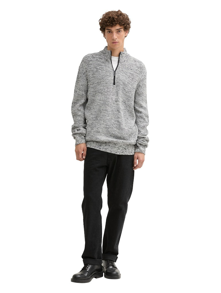 Tom Tailor denim Herren Pullover White Black Str