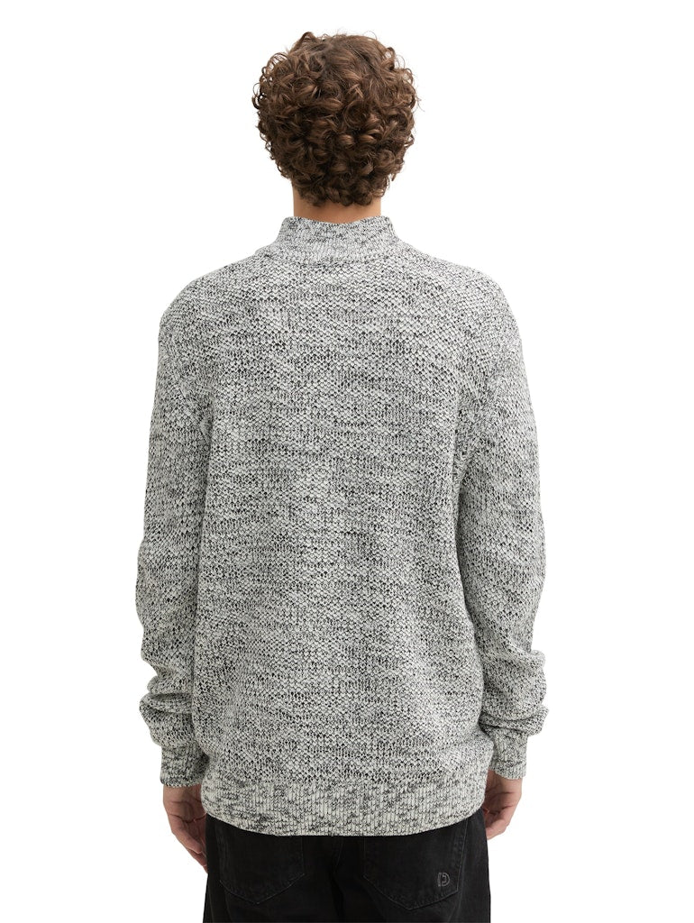 Tom Tailor denim Herren Pullover White Black Str