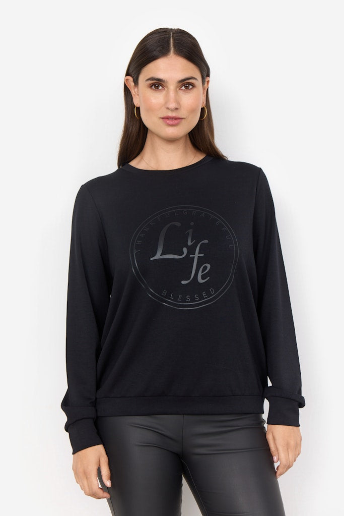 Soya Concept Damen Sweatshirts Black