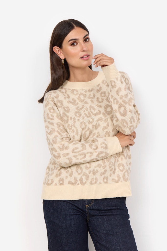 Soya Concept Damen Pullover Cream Melange C