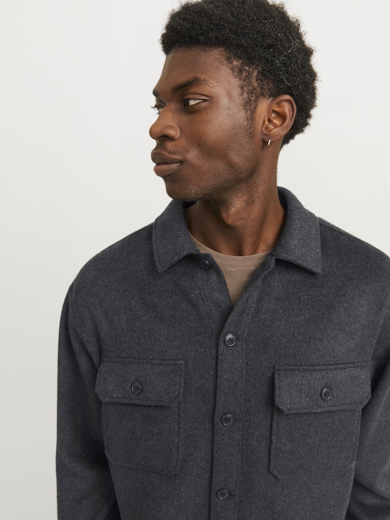Jack & Jones Herren Hemden lang Black