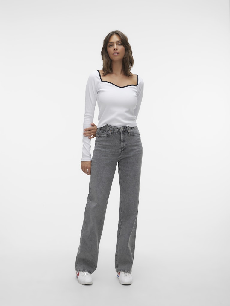 Vero Moda Damen Jeans Medium Grey Den