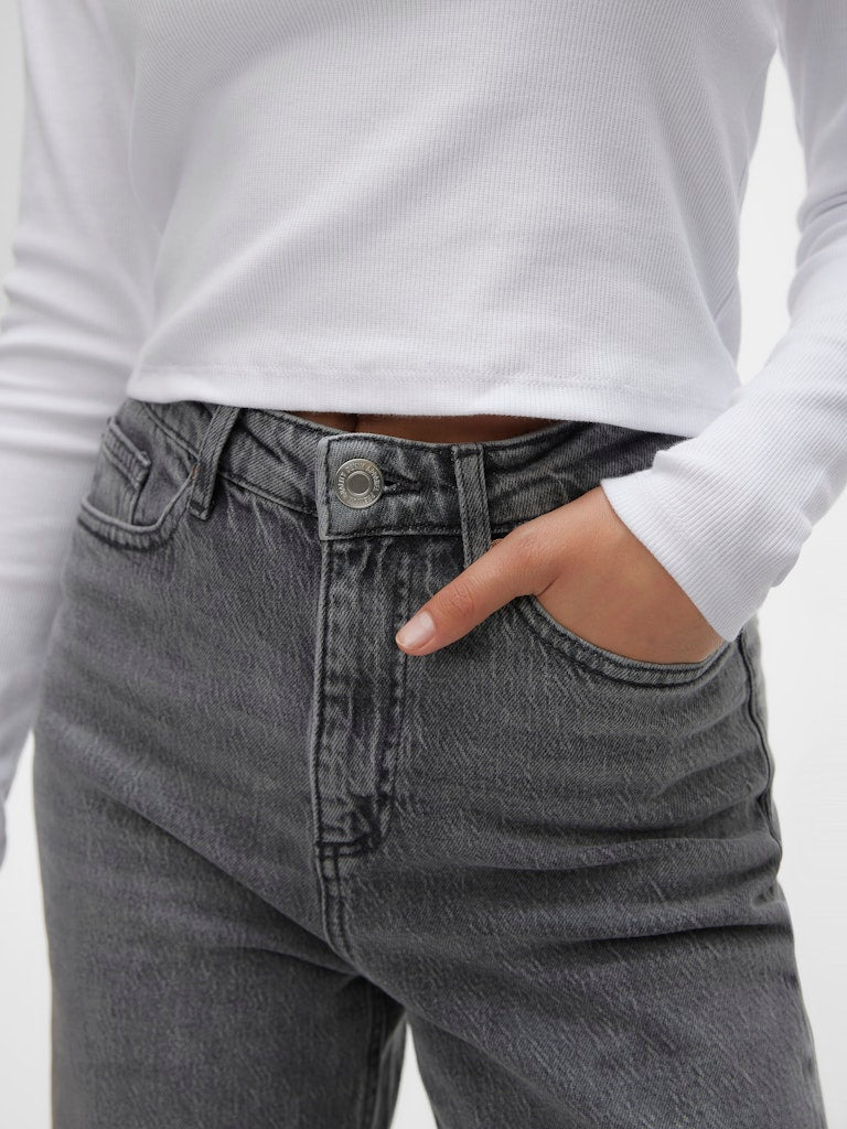 Vero Moda Damen Jeans Medium Grey Den