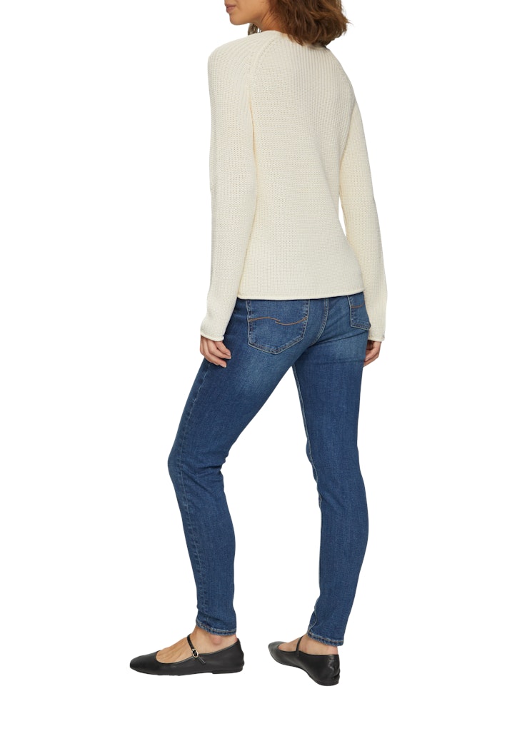 QS by S.Oliver Damen Pullover White