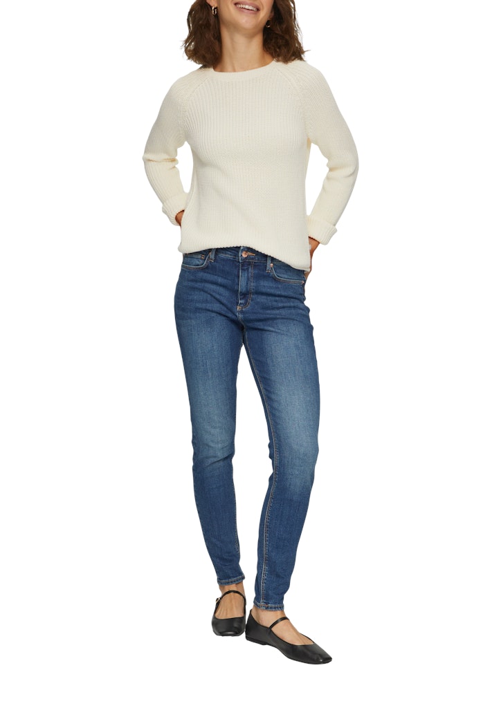 QS by S.Oliver Damen Pullover White