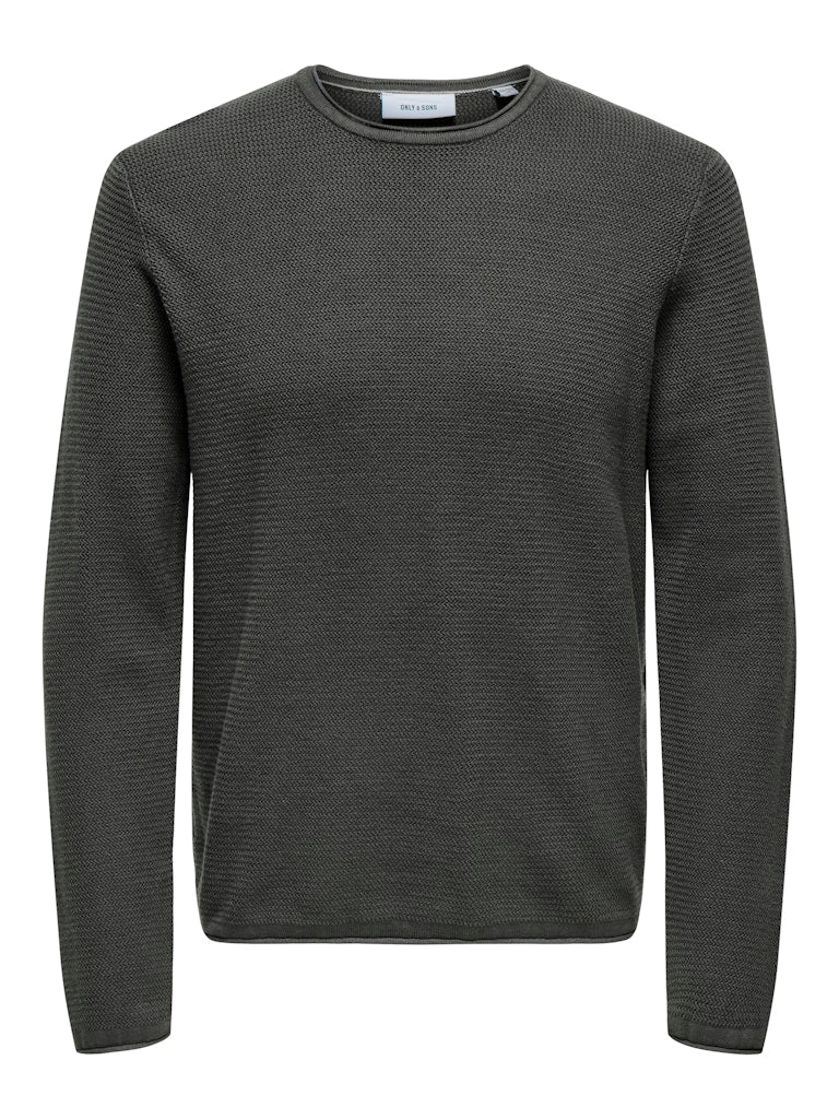 Only & Sons Herren Pullover Grey Pinstripe