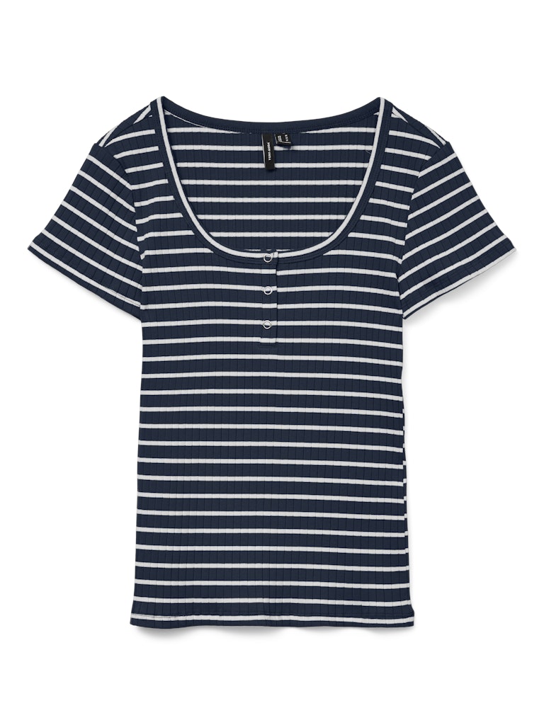 Vero Moda Damen T-Shirts Navy Blazer/Sno