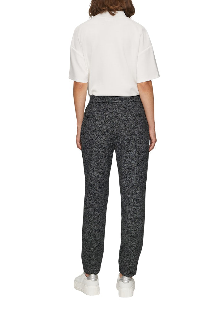 S. Oliver red Damen Hosen Grey/Black