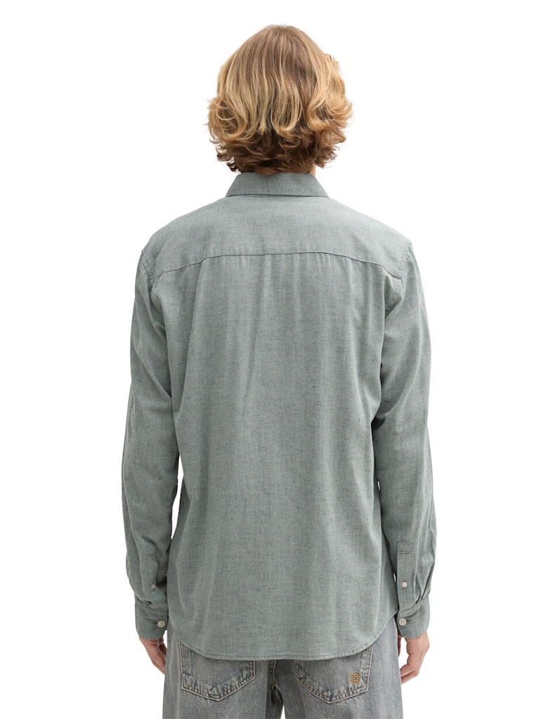 Tom Tailor denim Herren Hemden lang Navy Sea Foam S
