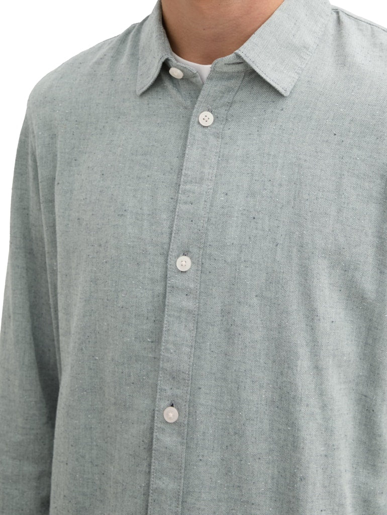 Tom Tailor denim Herren Hemden lang Navy Sea Foam S