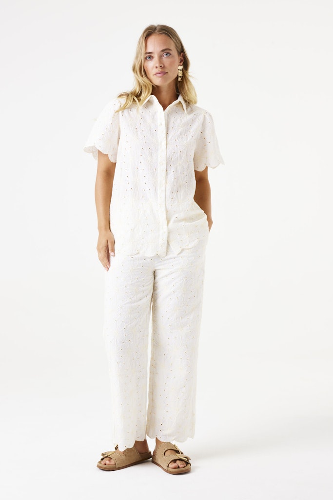 Garcia Damen Hosen Off White