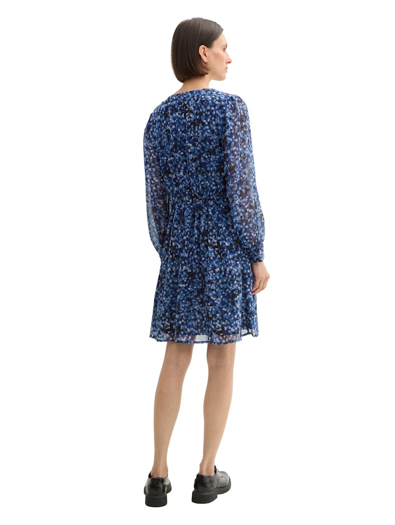 Tom Tailor Damen Kleider Navy Watercolor