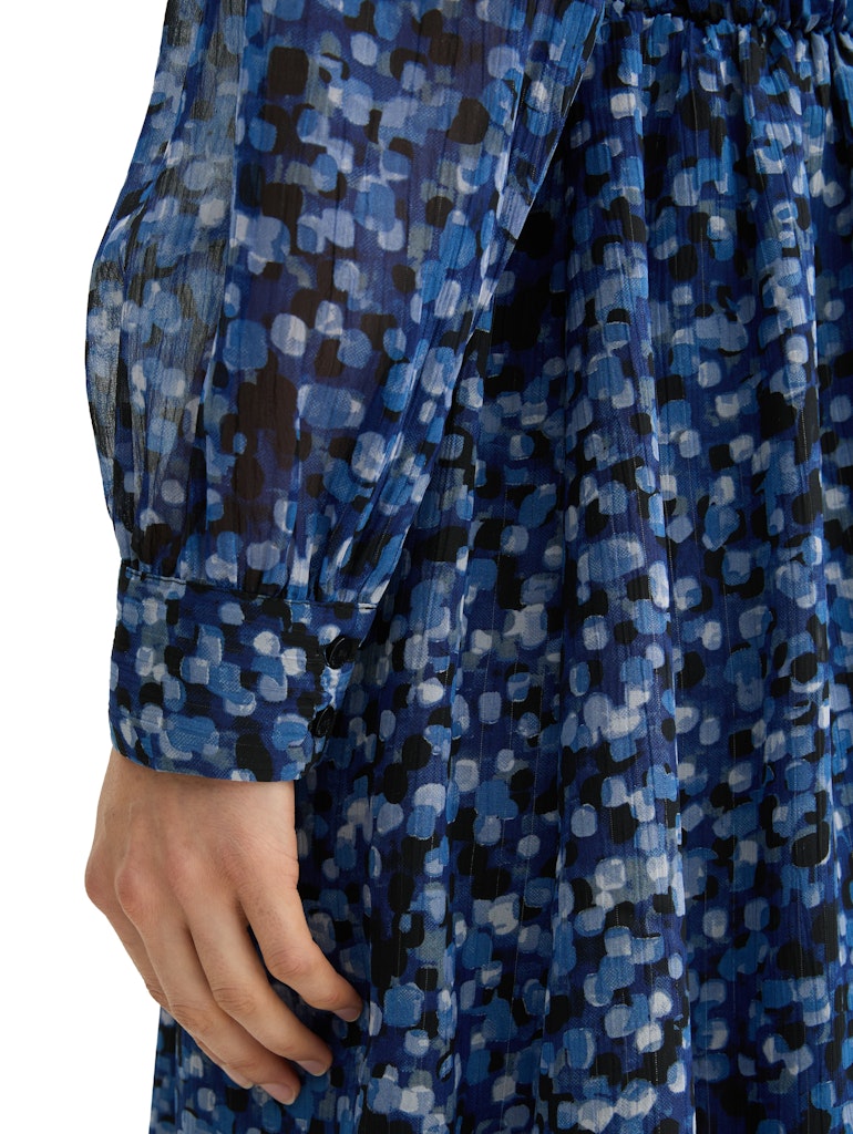 Tom Tailor Damen Kleider Navy Watercolor