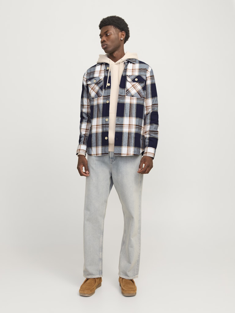 Jack & Jones Herren Hemden lang Navy Blazer