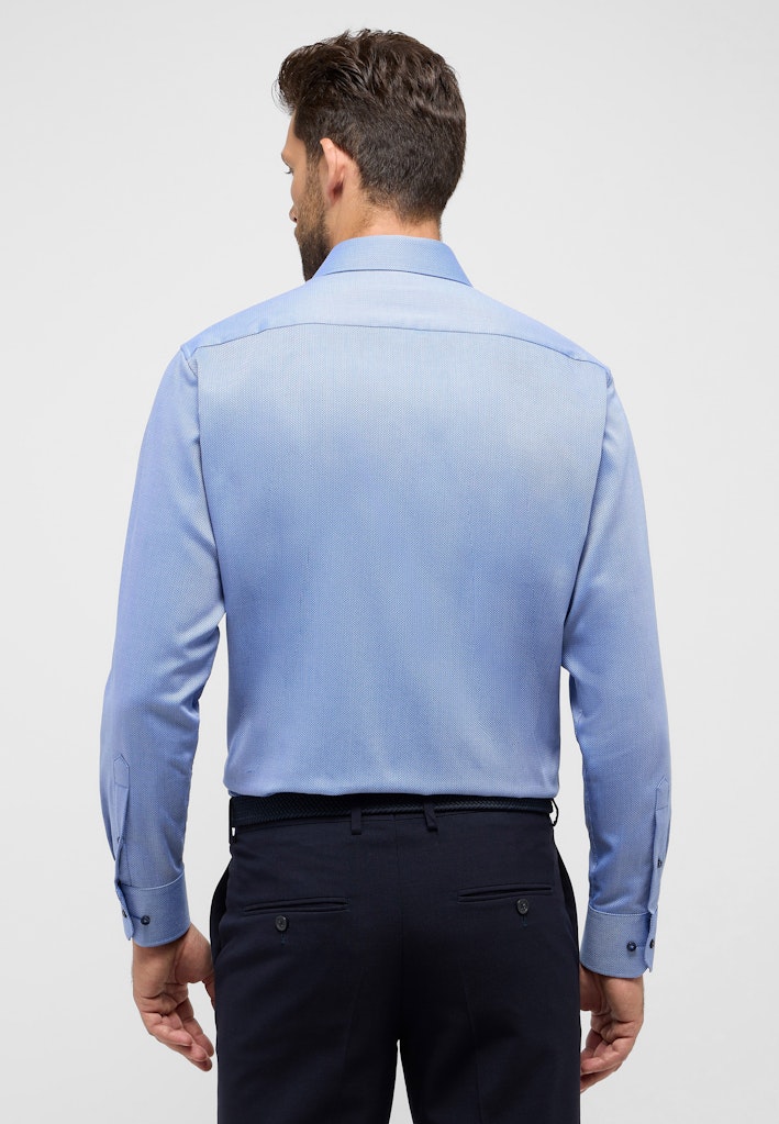 Eterna Herren Hemden lang Blau