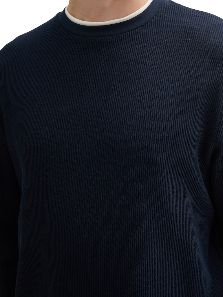 Tom Tailor denim Herren T-Shirts kurz Sky Captain Blu